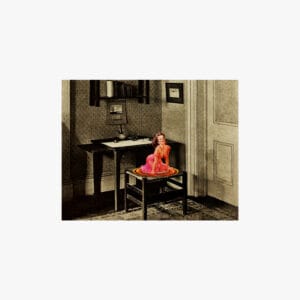 Girl on Chair-Postcard